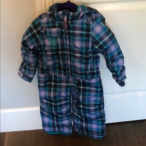 Burton plaid snowsuit